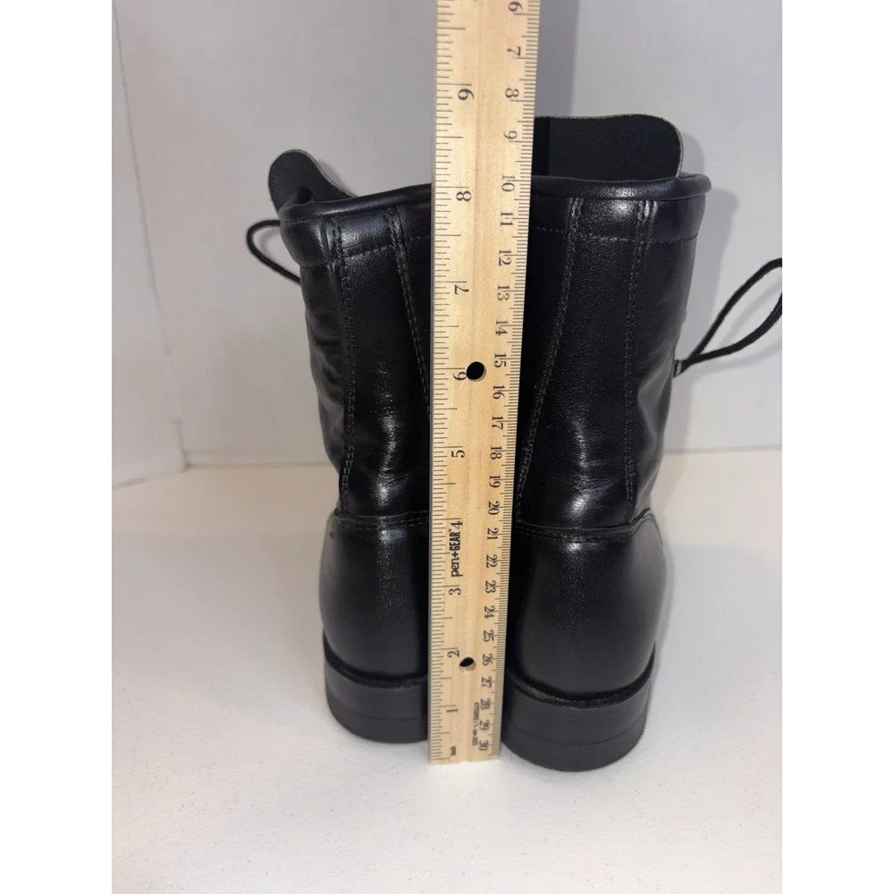 Vintage Justin Heritage Lacer Boots Women 6 B Black Kiddie With Box Rare - Picture 7 of 13